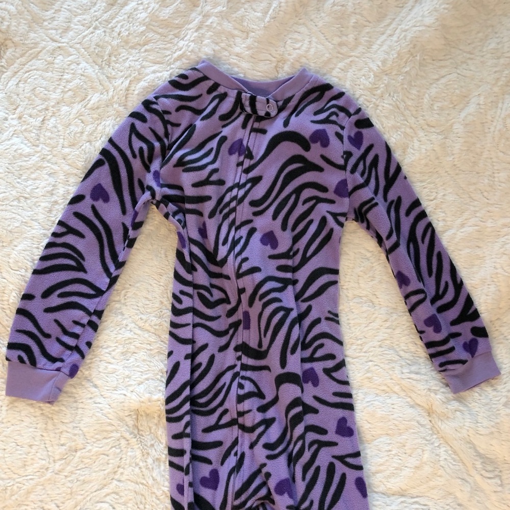 Healthtex fleece zip up pajamas